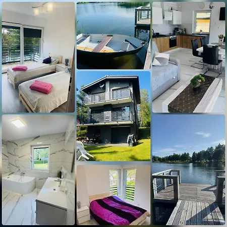 別荘 Dom Caloroczny Porost Nad Jeziorem Do Wynajecia Do 8 Osob Bobolice