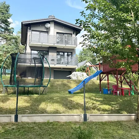 別荘 Dom Caloroczny Porost Nad Jeziorem Do Wynajecia Do 8 Osob